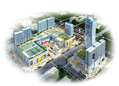 珠江国际纺织城效果图全景效果