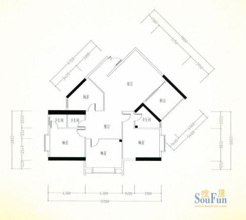 五邑锦绣豪庭户型图