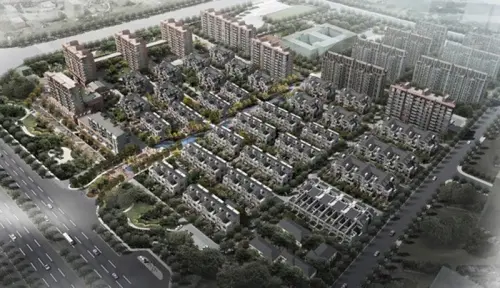 宏图上水庭院效果图项目整体规划示意图