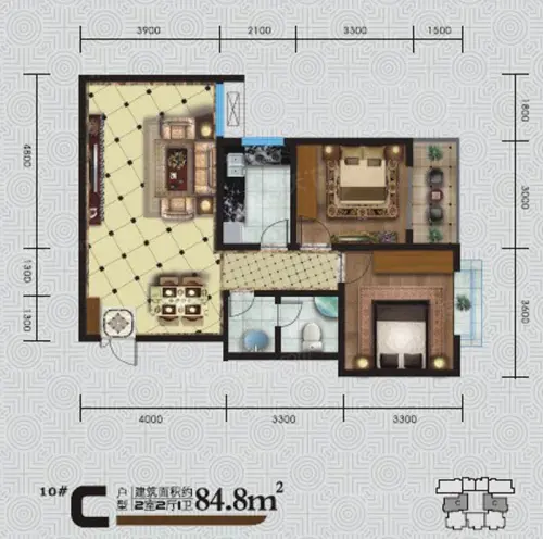 华府西城港湾户型图