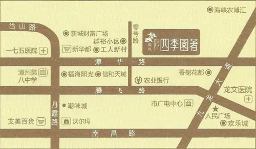 荣成.四季园著交通图区位示意图
