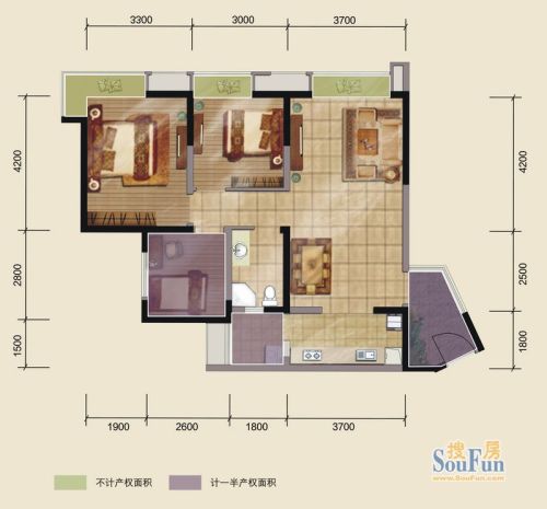 首创万卷山户型图