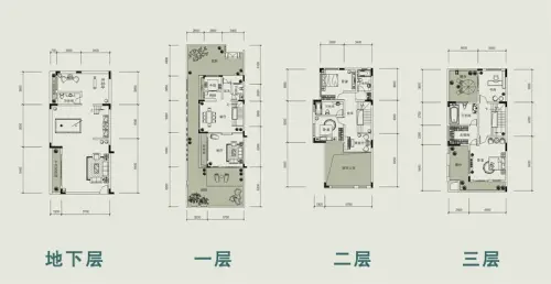 鲁能领秀城将推联排别墅 户型图展示