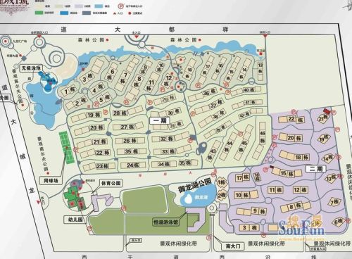 龙城1号效果图总平图