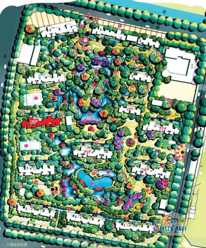 银河湾第1城效果图规划图