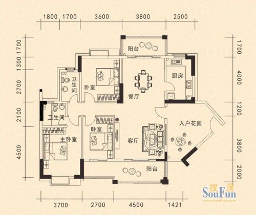 绵登新世界花园户型图