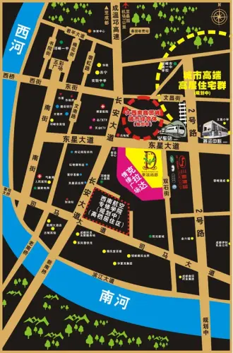 东城尚都交通图区位图