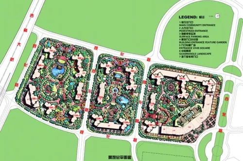 禹洲中央海岸效果图总平效果图