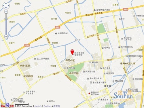 东临顺达路,北临北沙西路,项目距离临平主城区约4公里,距离杭州主城区图片