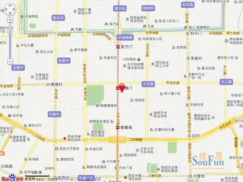 物业地址:西安城南长安路南稍门什字东北角向南80米(长安路东侧)图片