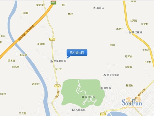恩平碧桂园交通图电子地图