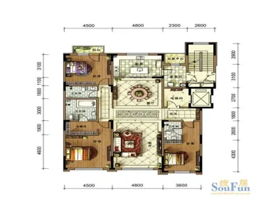 中海紫金苑户型图