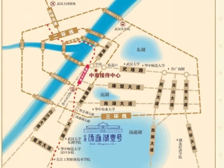 中建·汤逊湖壹号别墅区位图-武汉搜房网