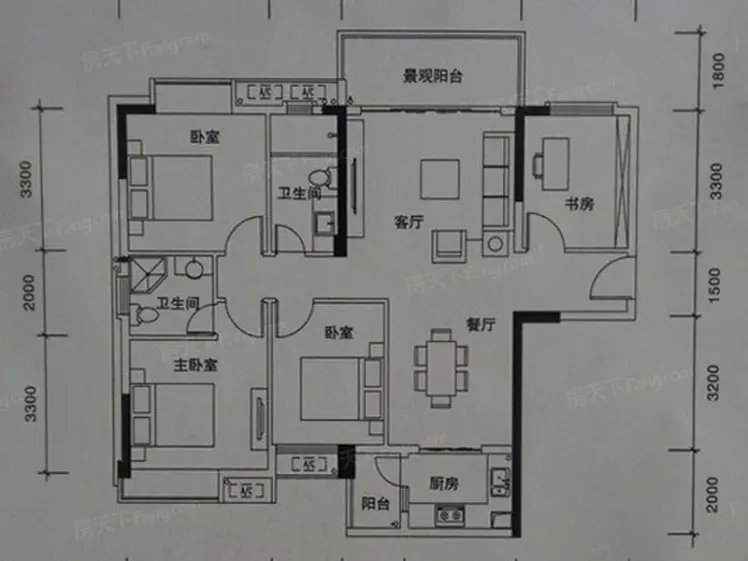 康德名都户型-河源房天下