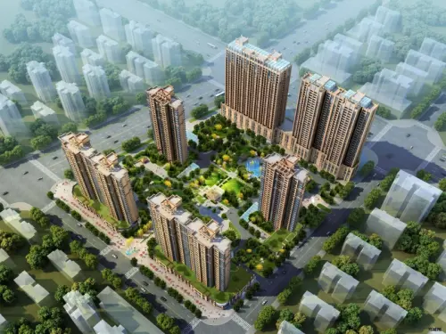 东方今典 城效果图A区鸟瞰图