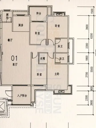 皇城汇璟主推80—240平户型 项目户型图一览