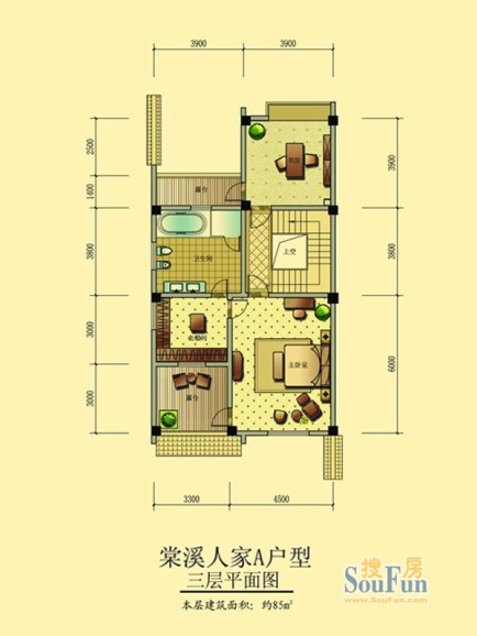 00㎡_蓝鼎棠溪人家户型图-岳阳搜房网