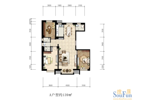 中房玺云台户型图