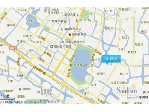 日月明园交通图; 水乡明珠流光溢彩 入住瓜渚湖感受文化底蕴; 绍兴