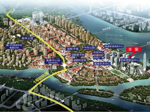 园博湾上效果图项目区域图