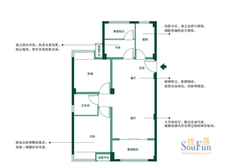 00㎡_亿利城户型图-宁德搜房网