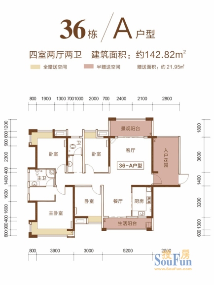 82㎡_华盛·世纪新城户型图-郴州搜房网