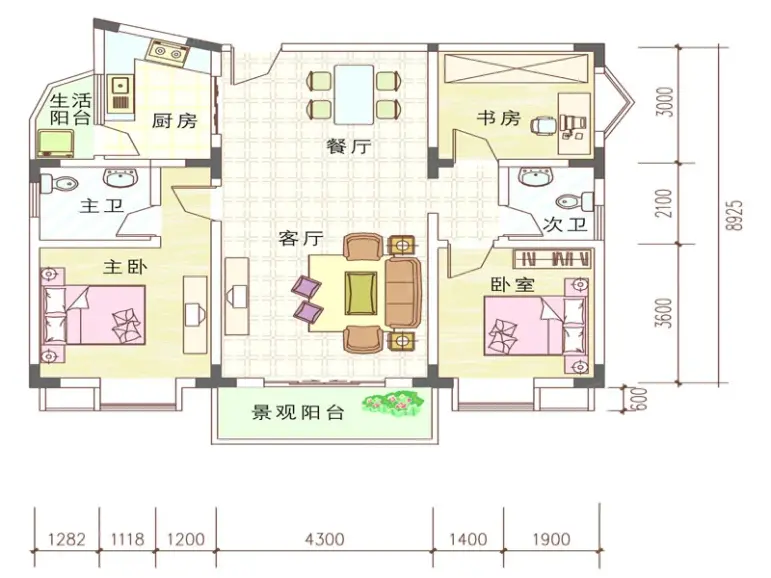 诗书雅苑户型图-眉山搜房网