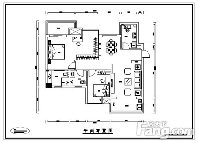 常青花园六村户型图2室2厅 户型图 2室2厅1卫1厨