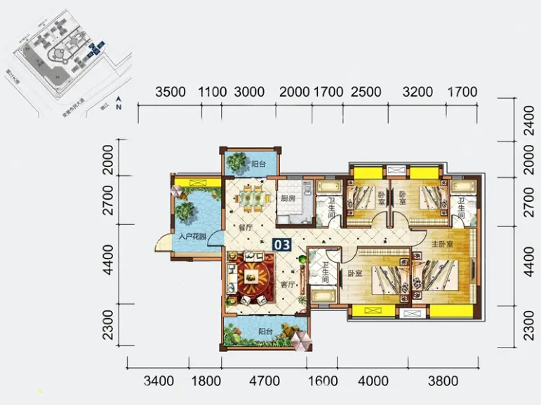 00㎡_建安·御锦珑湾户型图-江门搜房网