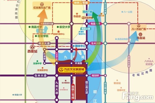 万达文化旅游城位于南昌市九龙湖新区,总投资近400亿元人民币,其中图片