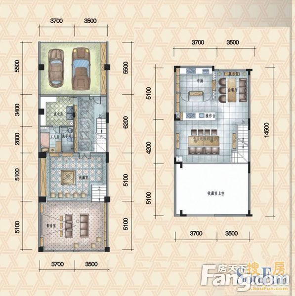 惠州星河丹堤别墅户型图