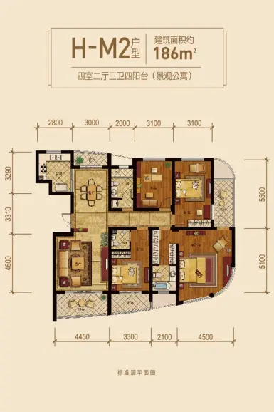 00㎡_贺田尚城璟湾户型图-杭州搜房网