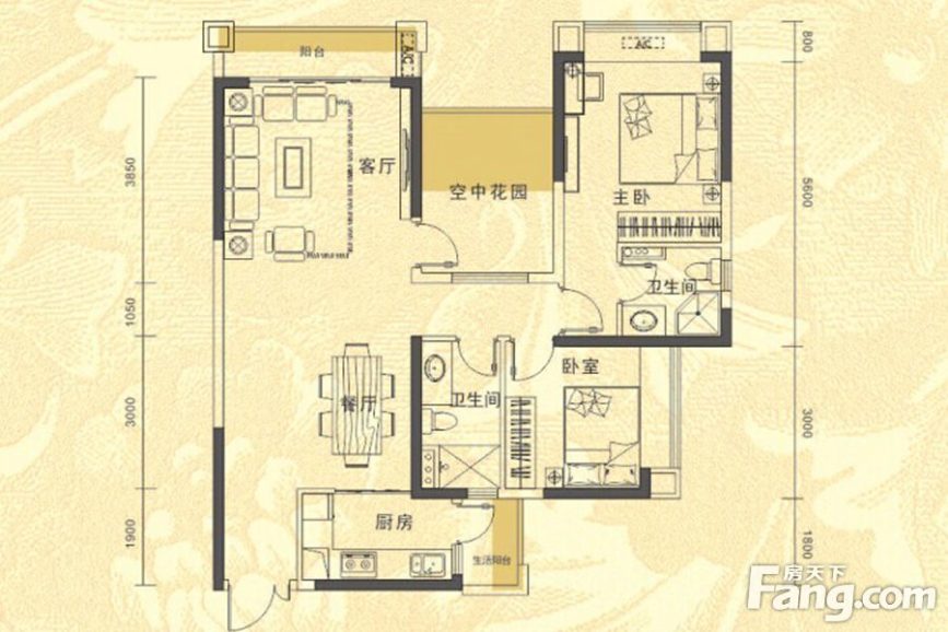 00㎡_星城翠珑湾户型图-深圳搜房网