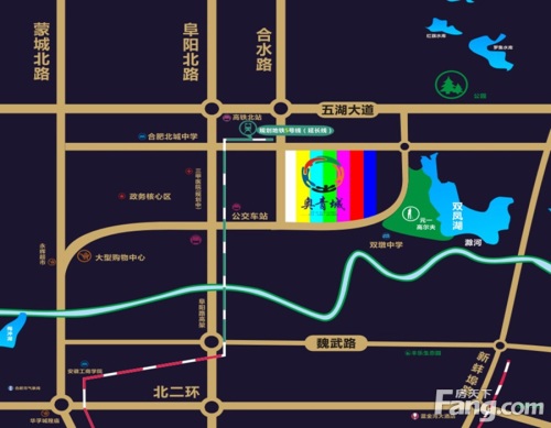 奥青城交通图简单区位图