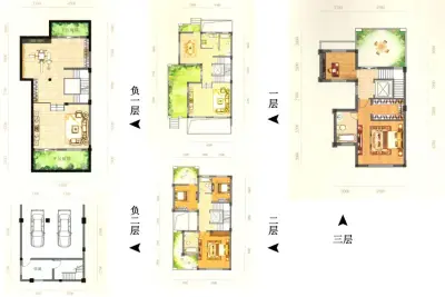 铜锣湾香逸澜湾户型图庭院别墅i户型