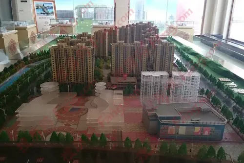 通盛御河园效果图沙盘图