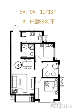 依云湾三室两厅精装 25/26层 省去自己装修的麻烦 采光好不临街