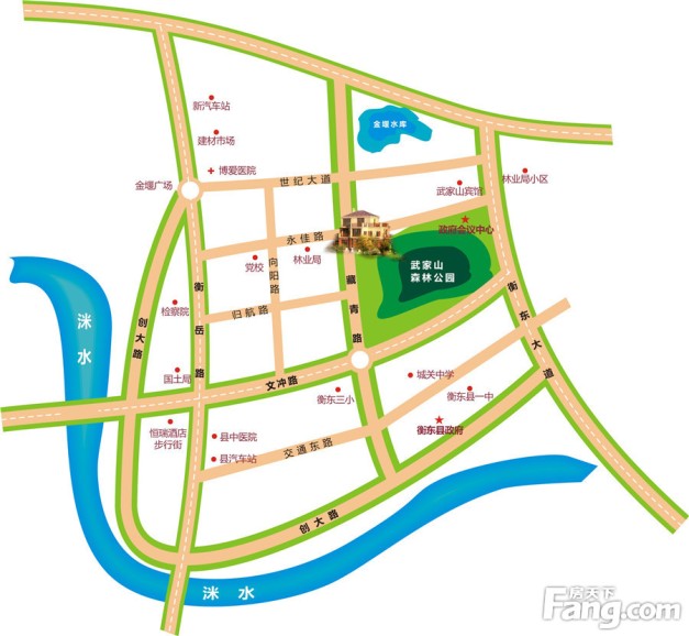 衡阳新房 衡东县楼盘 伴山帝景 楼盘相册 > 交通图