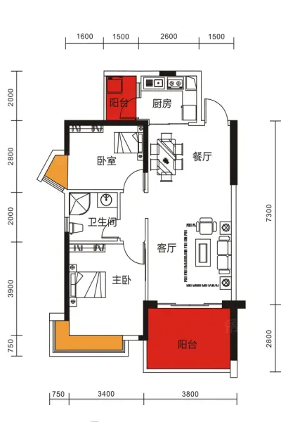 华凯逸悦豪庭户型图