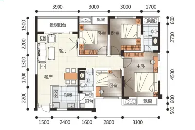 汇东星城户型图