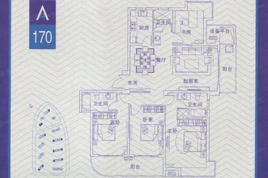 扬子华都户型图-江阴搜房网