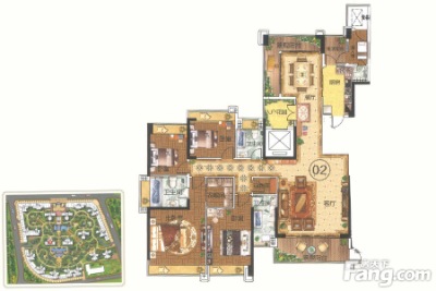 00m 2 星英半岛户型图2栋01-02户型16 面积:167.00m 2