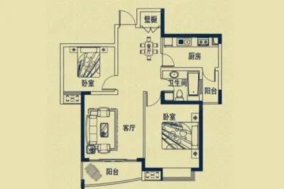 怡新花园户型图