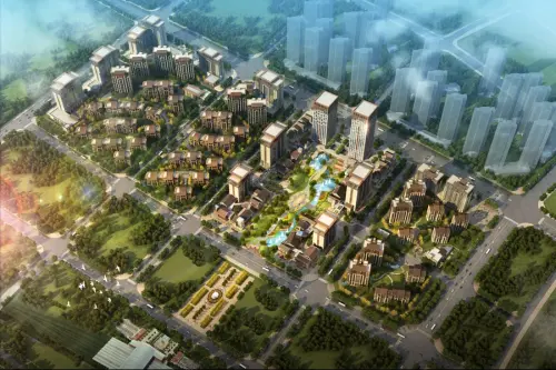 承德·铂悦山效果图鸟瞰图