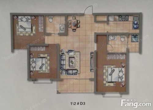 伊川滨河国际户型图户型图