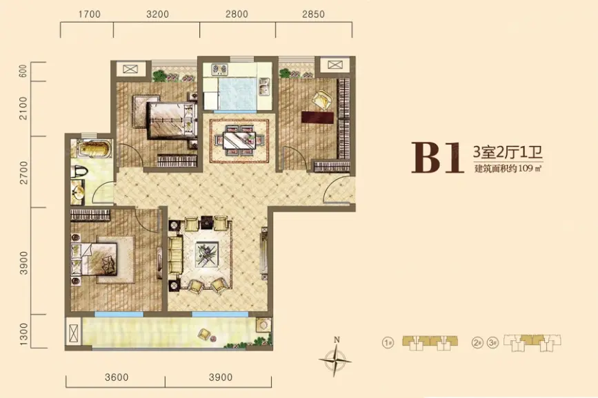 汉北玺园户型图-武汉搜房网