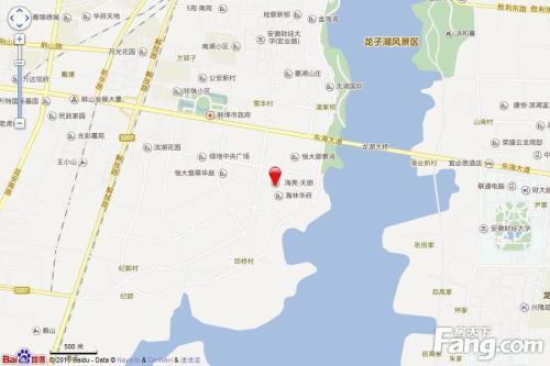 海亮天御项目用地位于蚌埠市龙子湖区,龙子湖湖畔.图片