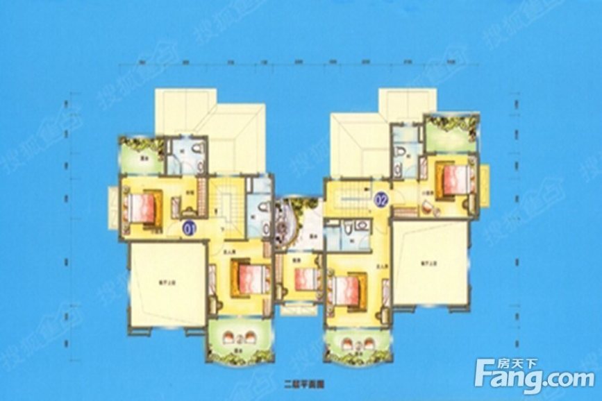 碧桂园豪庭g275户型图4室2厅3卫1厨 204.00㎡_碧桂园