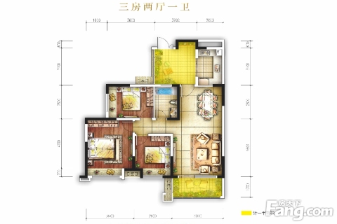 保利凤凰湾户型图