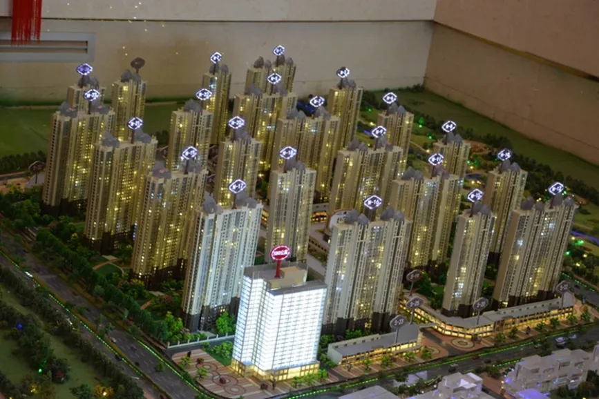 南昌万达城N区沙盘鸟瞰图(2015-12)